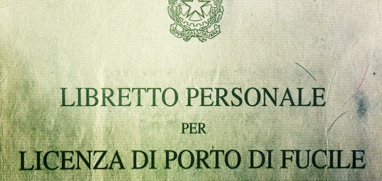 Matteo Brogi: Certificato di idoneità alla detenzione di armi. Chi deve presentarlo