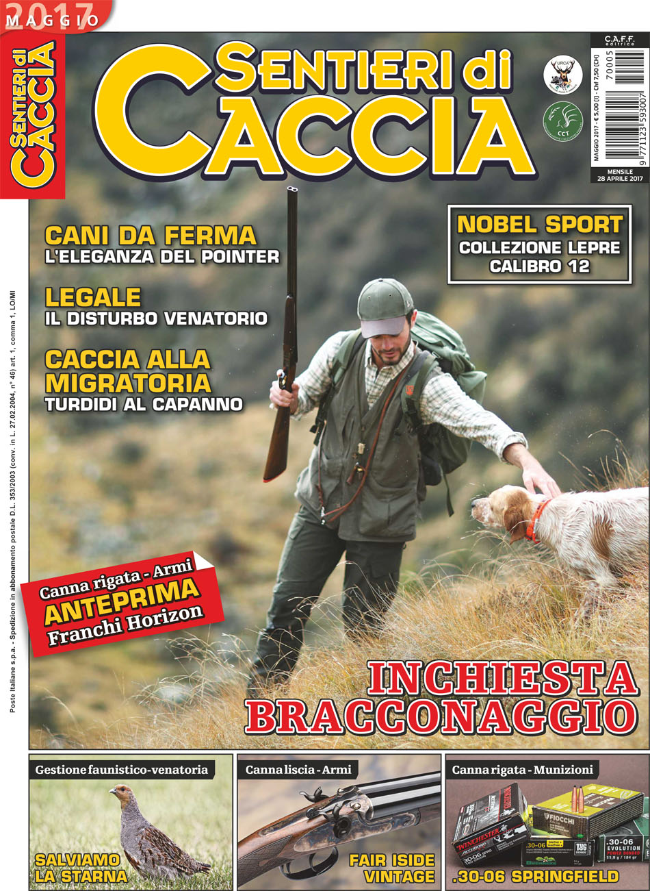 Matteo Brogi: Managing director of the monthly magazine SENTIERI DI CACCIA. Since 2017, April
