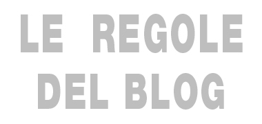 Matteo Brogi: MY BLOG RULES